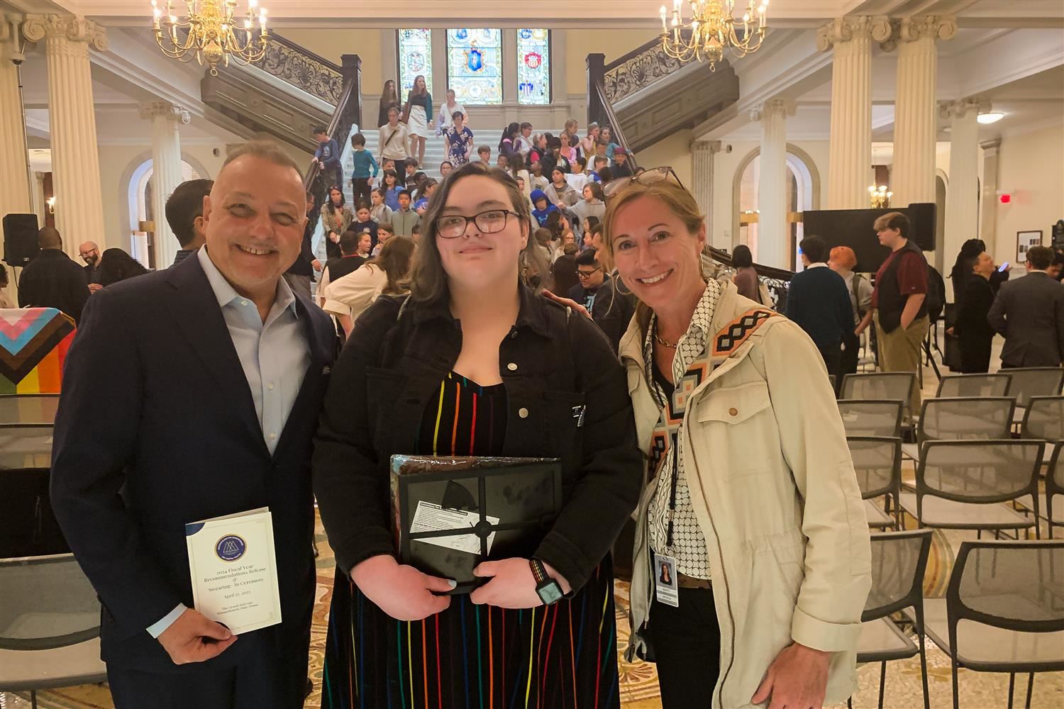  Shawsheen’s Eli Ober receives inaugural LGBTQ Leadership Award at State House