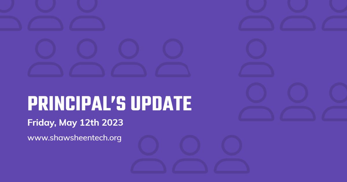  Principal's Update - Friday, May 12th 2023