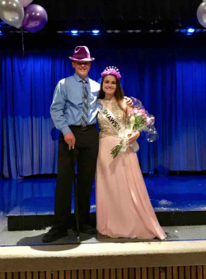 Freshman Andre Comeau and Senior Liz Freitas 